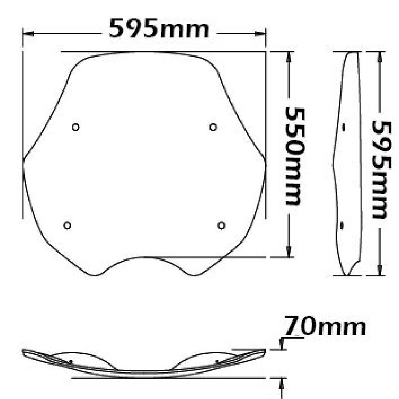 Parabrisas alto tipo original BMW r 850-1100 r 1994-02